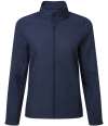 PR812 Premier Ladies Windchecker® Recycled Printable Soft Shell Jacket Navy colour image